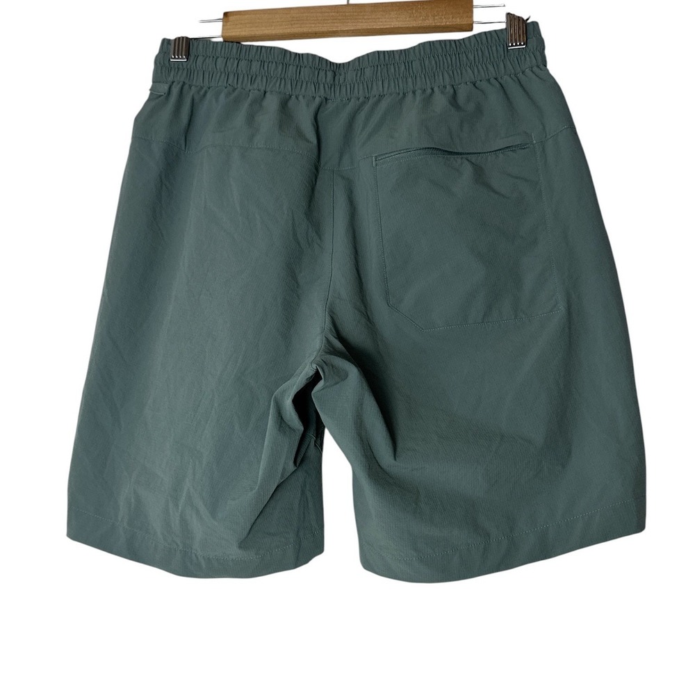 Lululemon Shorts Bowline Mens Small Stretch Gray Sage Atheisure Workout Pockets - Picture 3 of 8